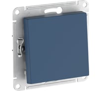 Выключатель 1-клавишный Systeme Electric ATLASDESIGN сх.1, 10АХ, мех., быстрозажим. клем., АКВАМАРИН