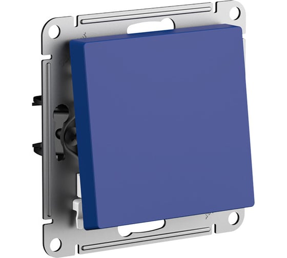 1-клавишный выключатель Systeme Electric ATLASDESIGN, сх.1, 10АХ, мех., быстрозажимные клеммы, аквамарин ATN001111S