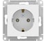 Розетка Systeme Electric ATLASDESIGN RRR с заземлением, 16А, механизм, белый ATN000143R 1