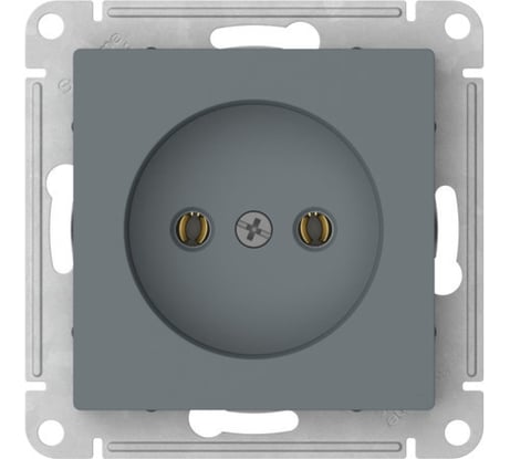Розетка Systeme Electric ATLASDESIGN без заземления без шторок, 16А, мех., быстрозажимные клеммы, грифель ATN000741S
