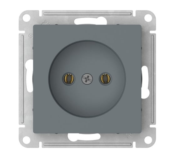 Розетка Systeme Electric ATLASDESIGN без заземления без шторок, 16А, мех., быстрозажимные клеммы, грифель ATN000741S