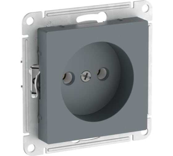 Розетка Systeme Electric ATLASDESIGN без заземления без шторок, 16А, мех., быстрозажимные клеммы, грифель ATN000741S