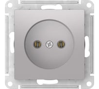 Розетка Systeme Electric ATLASDESIGN без заземления без шторок, 16А, мех., быстрозажимные клеммы, алюминий ATN000341S