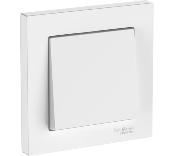 1-клавишный выключатель Systeme Electric ATLASDESIGN, сх.1, 10АХ, в сборе, быстрозажимные клеммы, белый ATN000112S