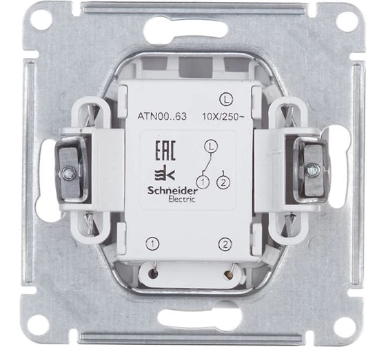 1-клавишный переключатель с подсветкой Systeme Electric GLOSSA, сх.6а, 10АХ, мех., быстрозажимные клеммы, бежевый GSL000263S
