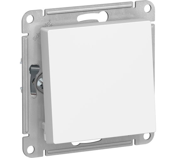 1-клавишный переключатель Systeme Electric GLOSSA, сх.6, 10АХ, мех., быстрозажимные клеммы, белый GSL000161S
