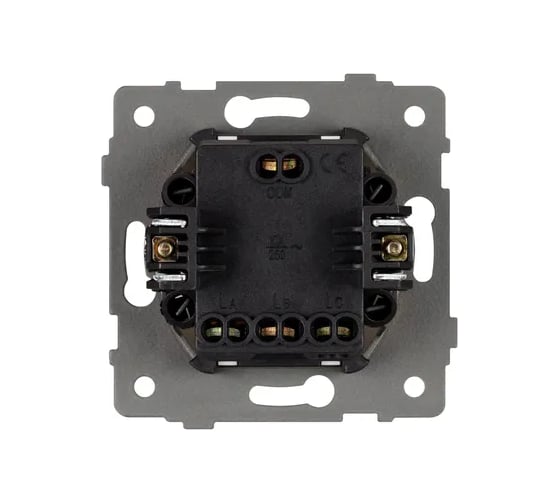 Механизм выключателя трехклавишный Arlight непроходной SWT-MK03-PL-GD-V 1шт 049899