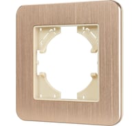 Рамка Arlight FRM-AKIRY-AL-1-GD алюминиевая, 1шт 0 049683