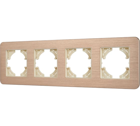 Рамка Arlight FRM-AKIRY-AL-4-GD алюминиевая, 1шт 0 49733 1
