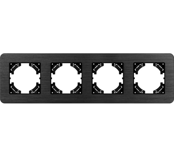Рамка Arlight FRM-AKIRY-AL-4-BK алюминиевая, 1шт 0 049732