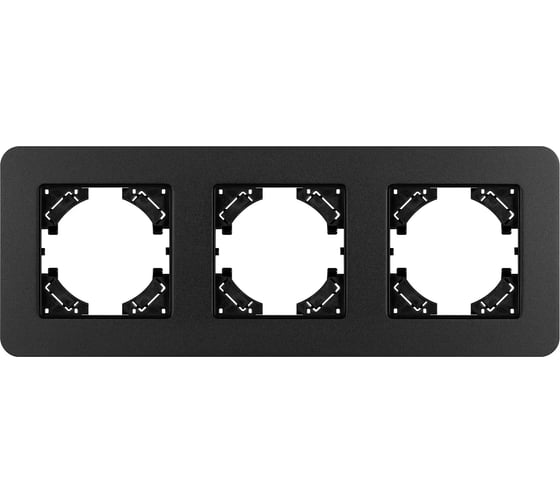Рамка Arlight FRM-AKIRY-SFAL-3-BK алюминиевая, 1шт 0 049741