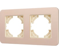 Рамка Arlight FRM-AKIRY-SFAL-2-GD алюминиевая, 1шт 0 049739