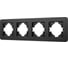 Рамка Arlight FRM-AKIRY-SFAL-4-BK алюминиевая, 1шт 0 049744 1