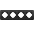 Рамка Arlight FRM-AKIRY-SFAL-4-BK алюминиевая, 1шт 0 049744 3