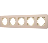 Рамка Arlight FRM-AKIRY-SFAL-5-GD алюминиевая, 1шт 0 049748