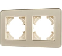 Рамка стеклянная Arlight FRM-OMALI-GS-2-GD 1шт 0 049695