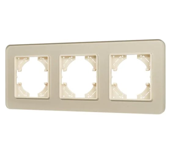 Рамка стеклянная Arlight FRM-OMALI-GS-3-GD 1шт 049699 1