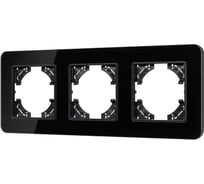 Рамка стеклянная Arlight FRM-OMALI-GS-3-BK 1шт 0 049697