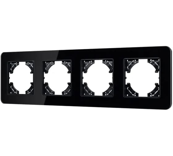 Рамка стеклянная Arlight FRM-OMALI-GS-4-BK 1шт 049701