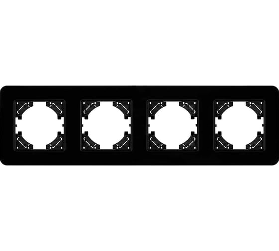 Рамка стеклянная Arlight FRM-OMALI-GS-4-BK 1шт 049701
