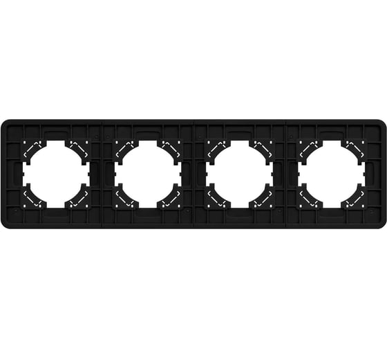 Рамка стеклянная Arlight FRM-OMALI-GS-4-BK 1шт 049701
