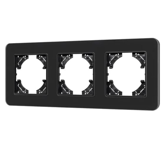 Рамка стеклянная Arlight FRM-OMALI-SFGS-3-BK 1шт 0 49713 1