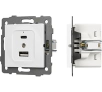 Механизм USB розетки Arlight SCT-MUAC-PL-WH-V 1шт 049839