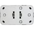 Розетка накладная STEKKER Basic 2-местная, б/з, 250В, 16А PST10-502-20 50075 8