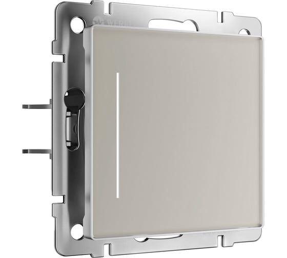 Одноклавишный сенсорный выключатель с подсветкой WERKEL W4512014 (дымчатый) a069762