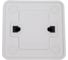 Выключатель (переключатель)General Lighting Systems на 2 направления, одноклавишный, открытой установки, накладной, IP20, 10А - 250В, белый серия "Альфа", упаковка 10 штук 477004 4