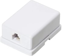 Розетка телефонная RETIC на 1 порт, RJ-11 6p4c, на плате, 10 шт J-6P4C-1P-TWCS/10