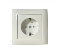 Розетка ARTSUN STANDARD, заземление, белая, защита от детей, 10 шт 01-0203-01