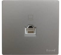 Розетка компьютерная Lezard LETO платина 752-3500-139