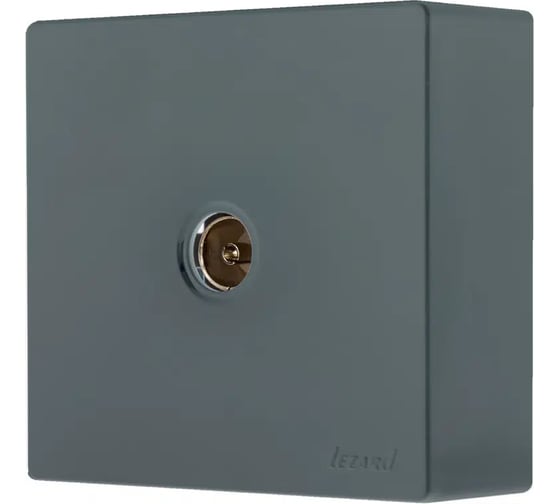 Розетка ТВ Lezard LETO оконечная, графит 752-3400-130