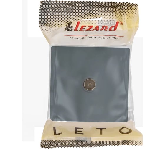Розетка ТВ Lezard LETO оконечная, графит 752-3400-130