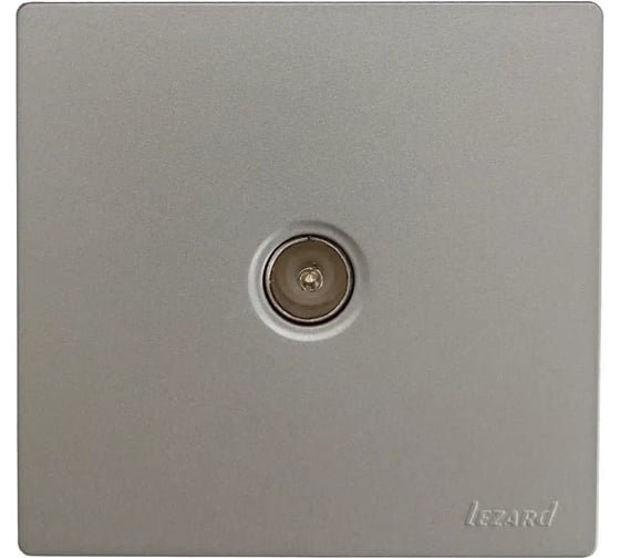 Розетка ТВ Lezard LETO оконечная, платина 752-3500-130 1