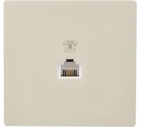 Розетка телефонная Lezard LETO евро, крем 752-0300-137