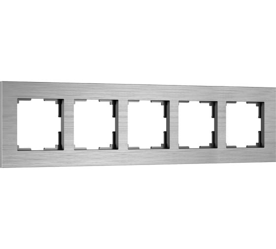 Рамка Werkel на 5 постов AluMax W0053506 (алюминий) a069965 1