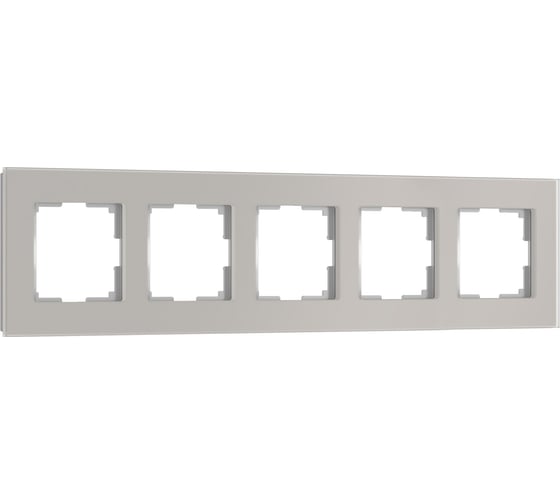 Рамка Werkel на 5 постов Senso W0053117 (дымчатый, стекло soft-touch) a069971 1