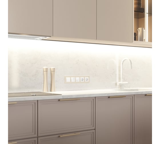 Рамка Werkel на 5 постов Senso W0053111 (шампань, стекло soft-touch) a069970