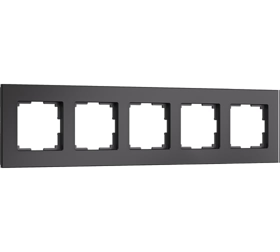 Рамка Werkel на 5 постов Senso W0053108 (черный, стекло soft-touch) a a069969 1