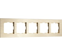 Рамка Werkel на 5 постов AluMax W0053511 (шампань) a069967