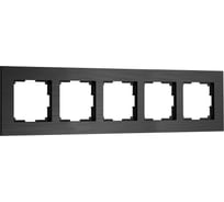 Рамка Werkel на 5 постов AluMax W0053508 (черный алюминий) a069966