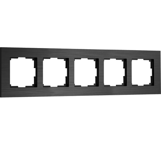 Рамка Werkel на 5 постов AluMax W0053508 (черный алюминий) a069966