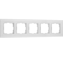 Рамка Werkel на 5 постов Senso W0053101 (белый, стекло soft-touch) a0 a069968