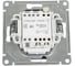 1-клавишный переключатель с подсветкой Systeme Electric ATLASDESIGN сх.6а, 10АХ, мех., быстрозажим. клем., ГРИФЕЛЬ ATN000763S 3