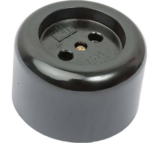 Розетка TDM ELECTRIC 2П 16А макс. 250B о/у Ретро карболит SQ1806-0102