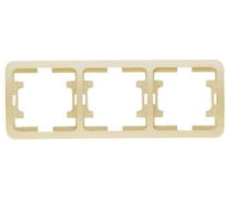 Рамка MAKEL Mimoza кремовая, 3-х постовая 32013