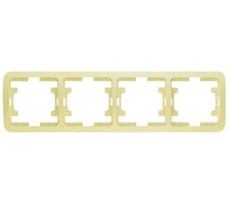 Рамка MAKEL Mimoza кремовая, 4-х постовая 32039