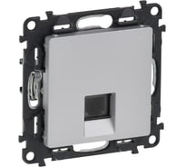 Телефонная розетка RJ11 Legrand Valena LIFE, одиночная, С лицевой панелью, Алюминий 753638